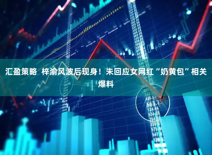 汇盈策略  梓渝风波后现身！未回应女网红“奶黄包”相关爆料