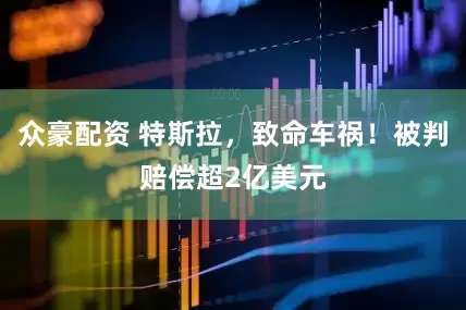 众豪配资 特斯拉，致命车祸！被判赔偿超2亿美元