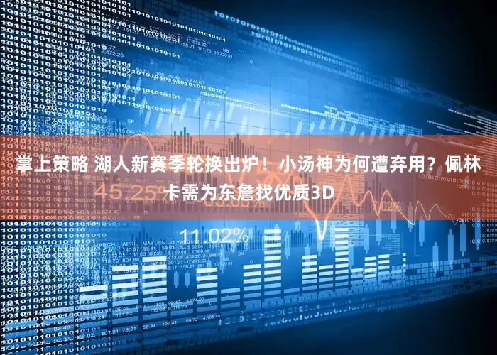 掌上策略 湖人新赛季轮换出炉！小汤神为何遭弃用？佩林卡需为东詹找优质3D