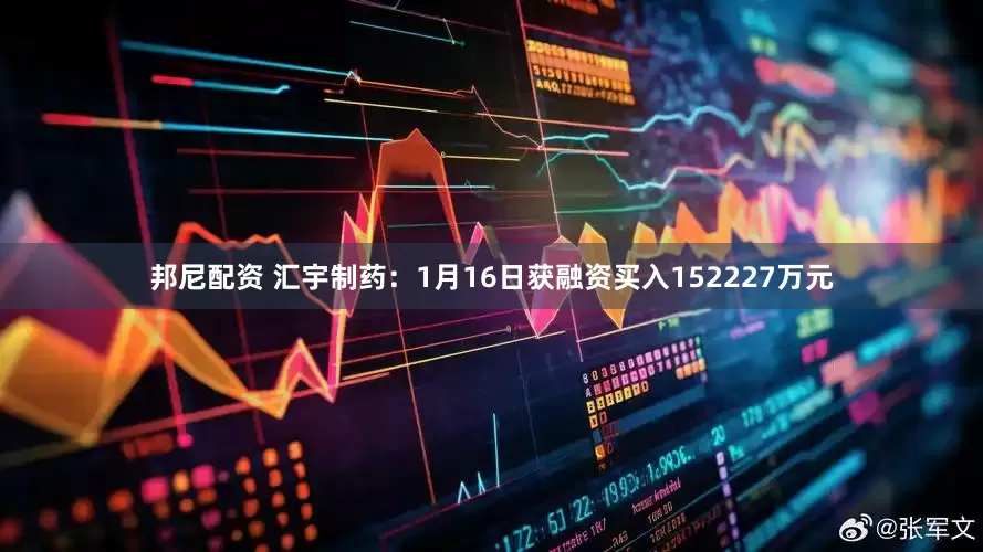 邦尼配资 汇宇制药：1月16日获融资买入152227万元